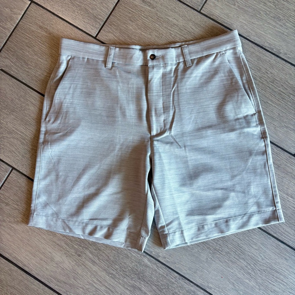 Callaway Gray Flat Front Shorts Lightweight Casual